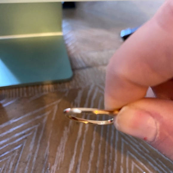 Pandora Shine Gold Chevron Wishbone Ring - Picture 3 of 8